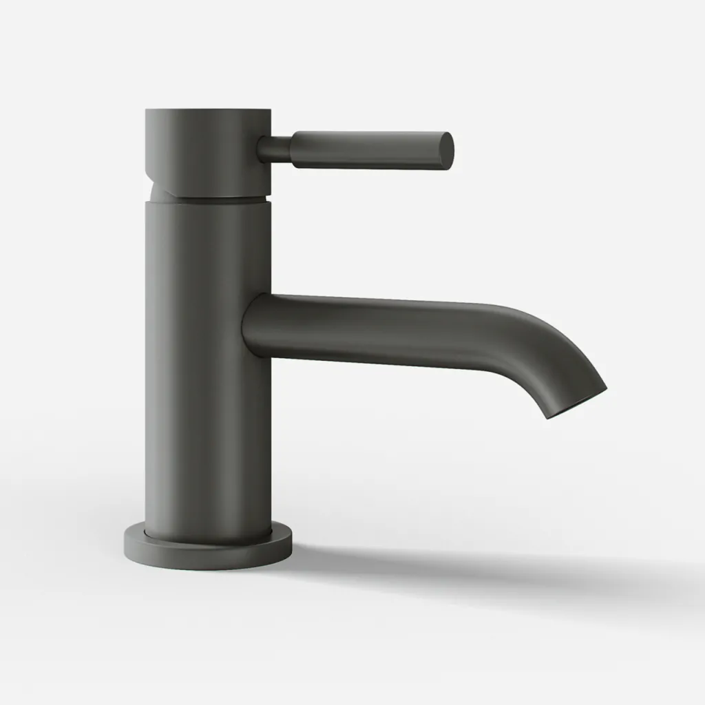 Semplice SHV101 - 1-grepps tvättställsblandare, PVD Matt Gun Metal