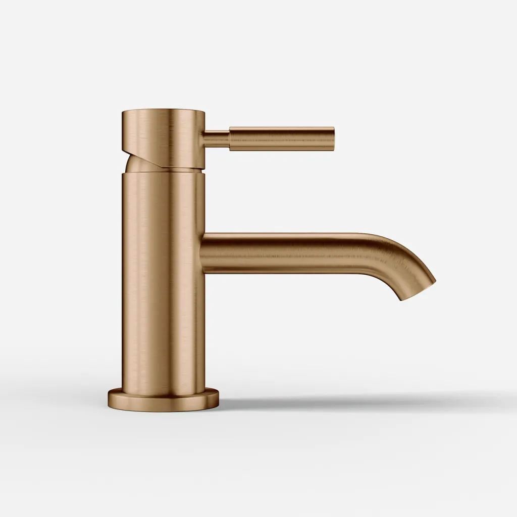 Semplice SHV101 - Engreppsblandare för tvättställ, PVD borstad koppar