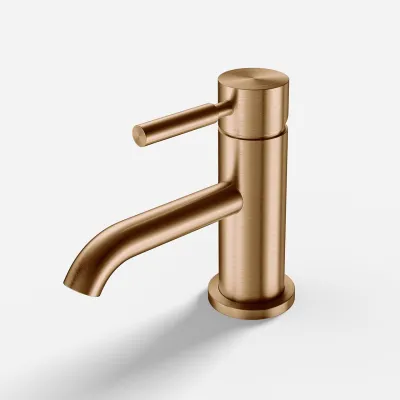 Semplice SHV101 - Engreppsblandare för tvättställ, PVD borstad koppar