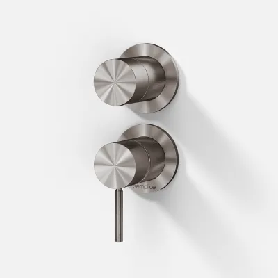 Semplice SBR901 - 1-grebs brusebatteri - PVD borstat stål
