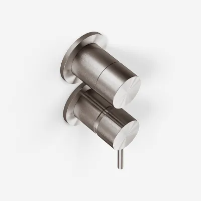 Semplice SBR901 - 1-grebs brusebatteri - PVD borstat stål