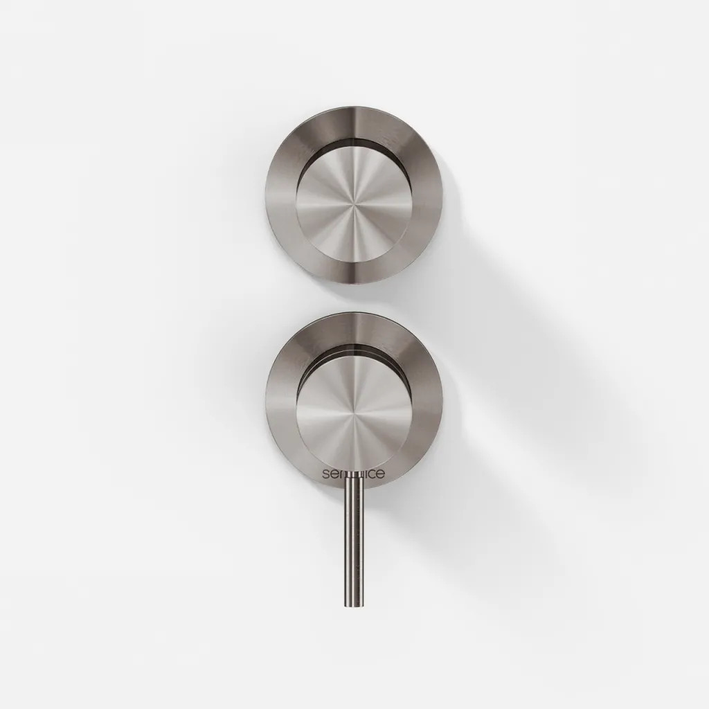 Semplice SBR901 - 1-grebs brusebatteri - PVD borstat stål