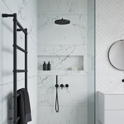 Semplice SBR801 S02 - XXL Rain DeLux Ø28 cm, Mattsvart