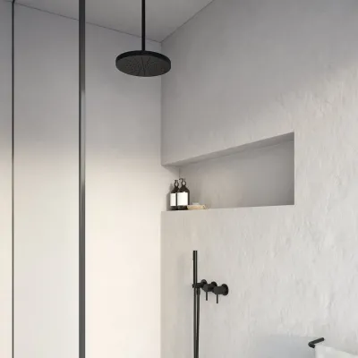Semplice SBR801 S04 - XXL Rain DeLux Ø28 cm, Tak, Mattsvart
