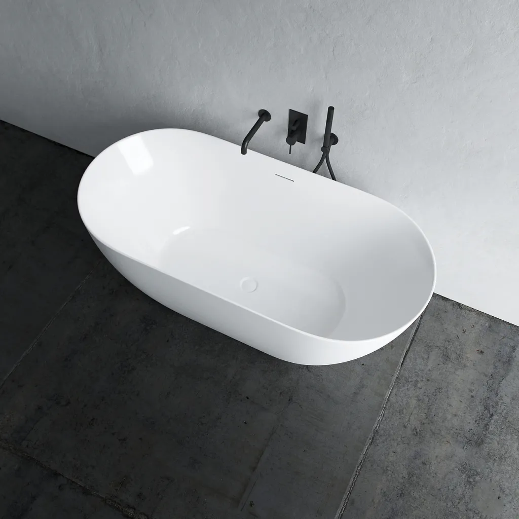 Coco 150 - Badkar 150x72 cm, Slim Design, Blank Vit
