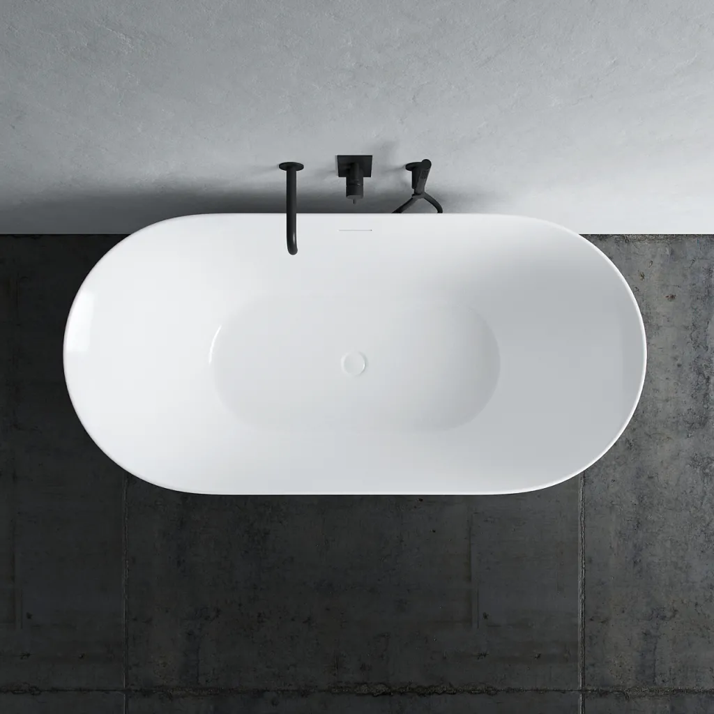 Coco 150 - Badkar 150x72 cm, Slim Design, Blank Vit