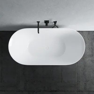 Coco 150 - Badkar 150x72 cm, Slim Design, Blank Vit