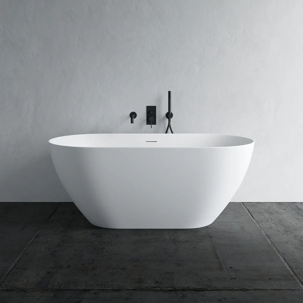 Coco 150 - Badkar 150x72 cm, Slim-Design, Matt Vit