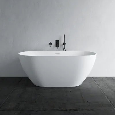 Coco 150 - Badkar 150x72 cm, Slim-Design, Matt Vit