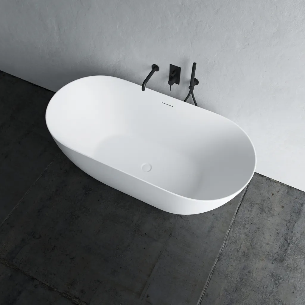 Coco 150 - Badkar 150x72 cm, Slim-Design, Matt Vit