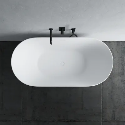 Coco 150 - Badkar 150x72 cm, Slim-Design, Matt Vit