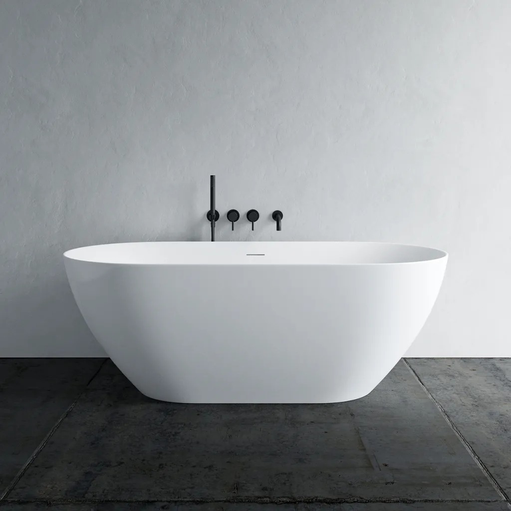 Coco 170 - 170x75 cm Badkar, Slim Design, Glansigt Vit