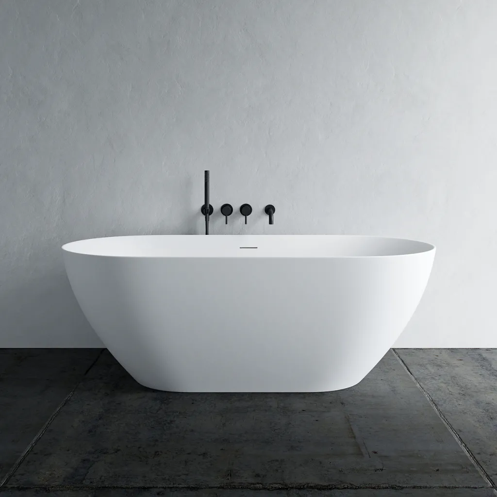 Coco 170 - 170x75 cm Badkar, Slim Design, Matt Vit