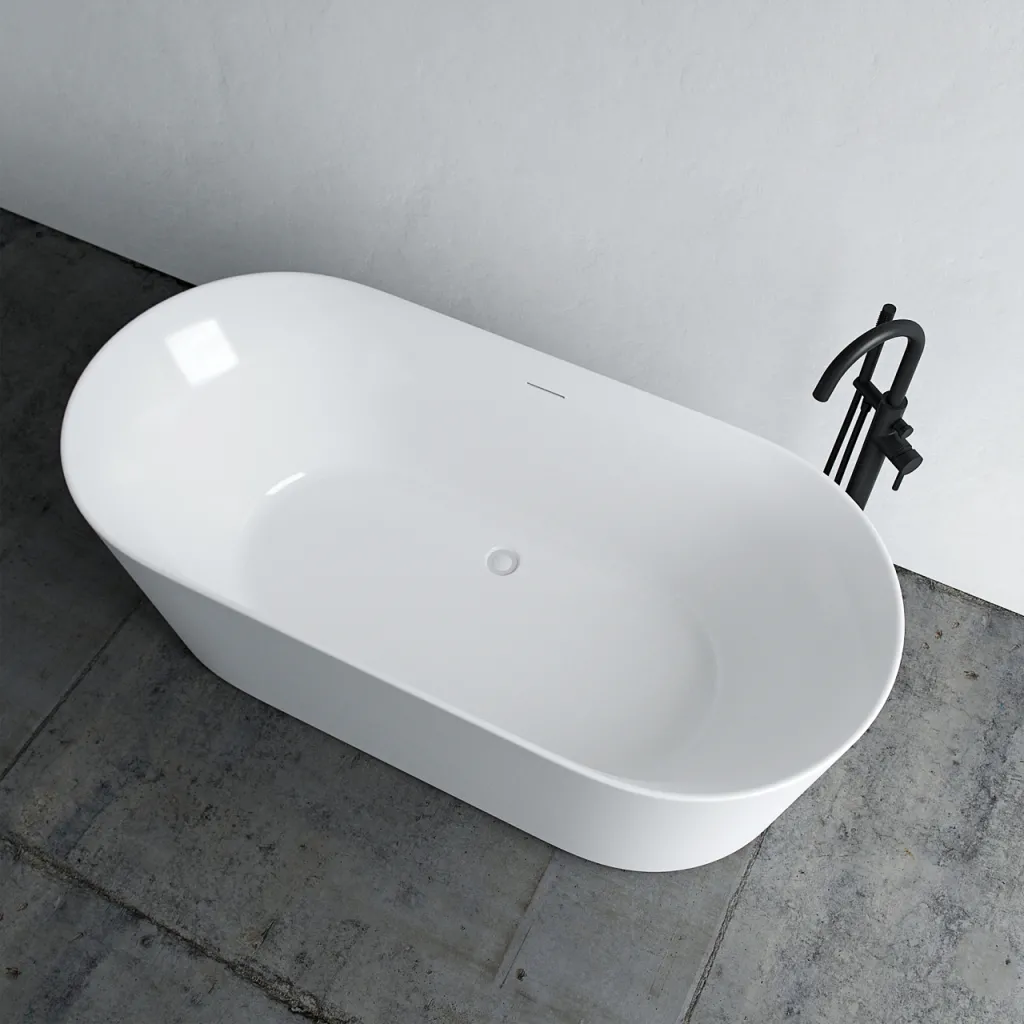 Takai 170 - 170x80 cm Badkar, Slim Design, Blank Vit