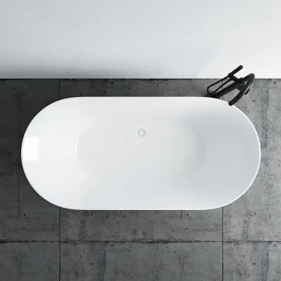 Takai 170 - 170x80 cm Badkar, Slim Design, Blank Vit