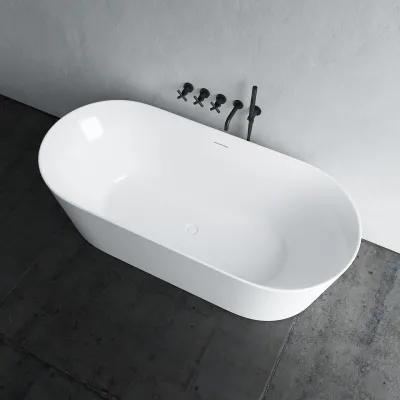 Takai 178 - 178x80 cm Badkar, Slim Design, blank vit