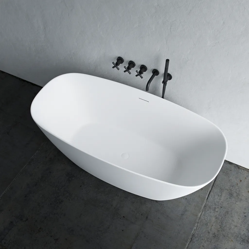 Chic 150 - Badkar 150x72 cm, Slim Design, Matt vit