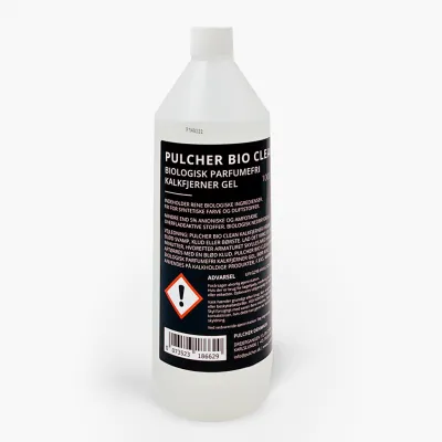Pulcher® Bio Clean - Biologisk parfymfri kalkborttagningsgel, 1000 ml.
