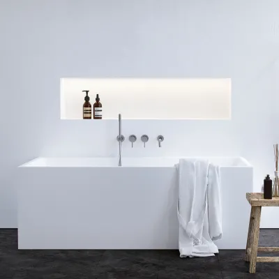 Semplice SBR801 S11 - Badkar/dusch, PVD borstat stål 