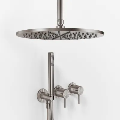 Semplice SBR801 S10 - Ø30 cm, Tak, PVD Borstad Stål 