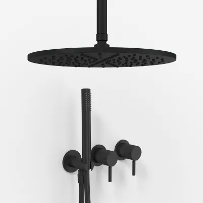 Semplice SBR801 S10 - Ø30 cm, Tak, Mattsvart 