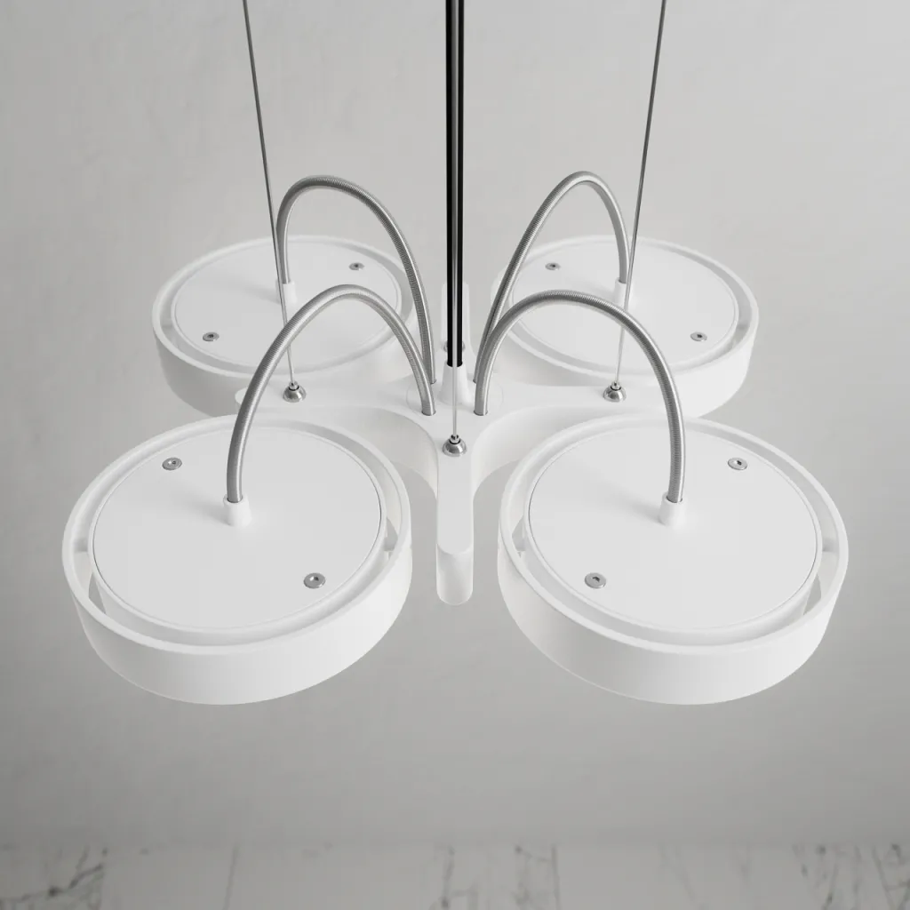 Big A04 - LED-takpendel, matt vit