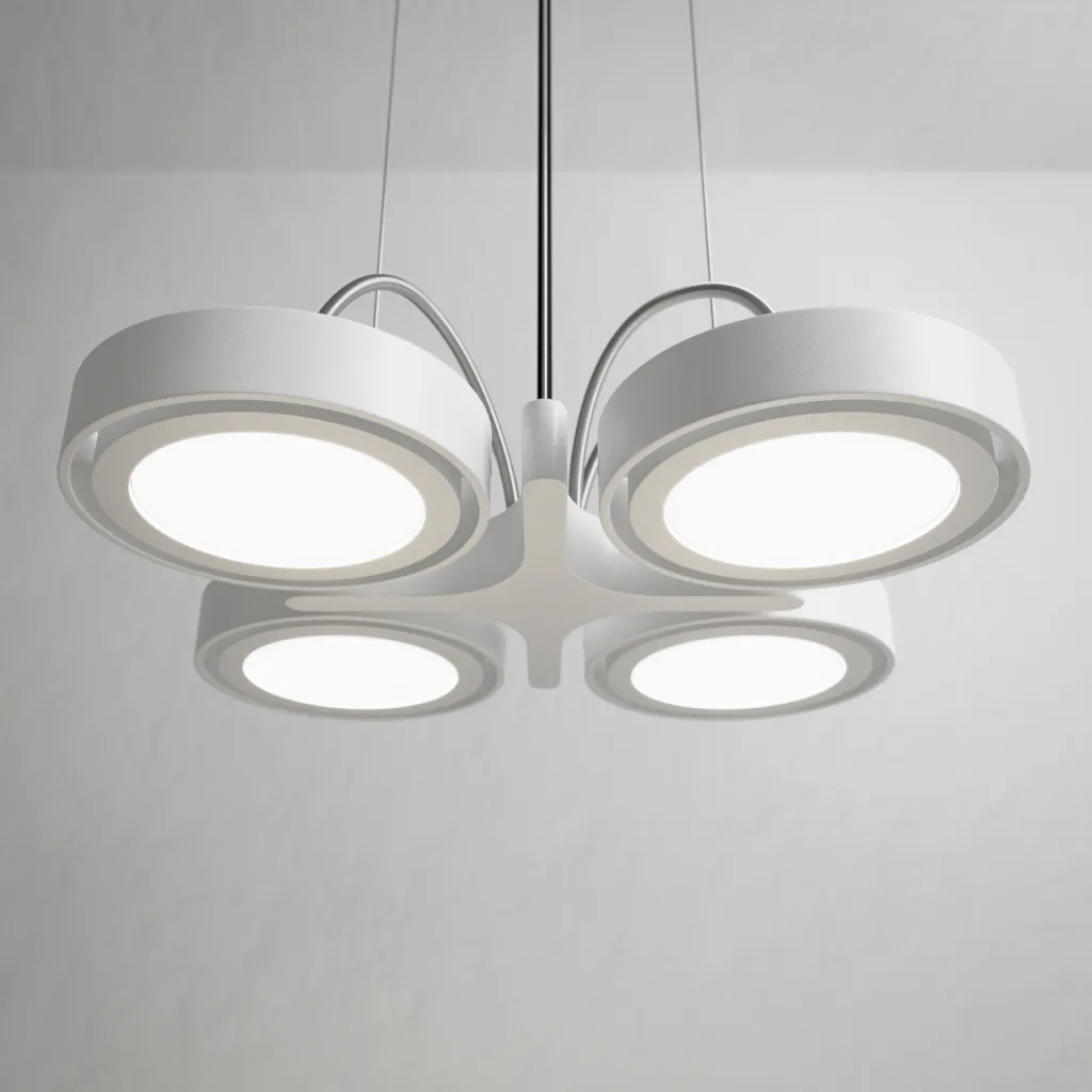 Big A04 - LED-takpendel, matt vit