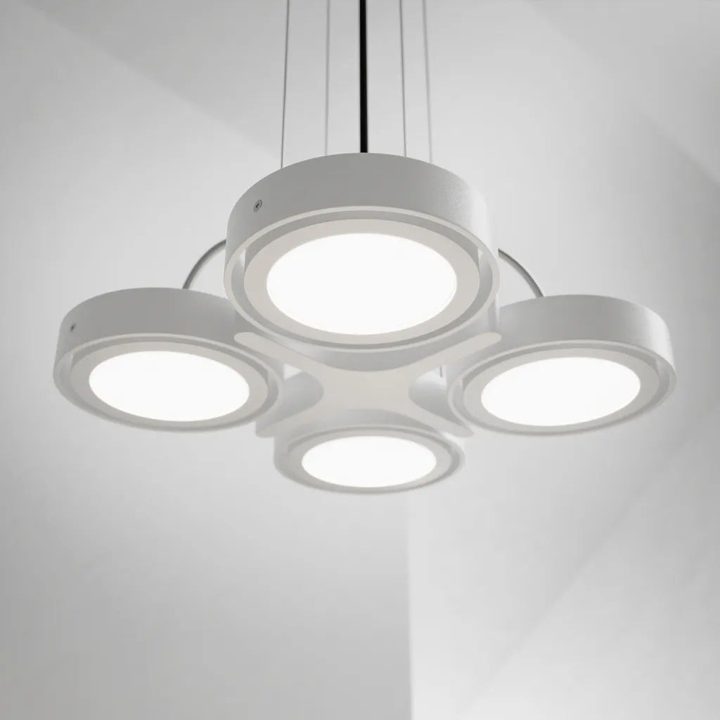 Big A04 - LED-takpendel, matt vit