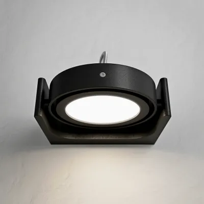 Big A01 - - LED-vägglampa med lutning, matt svart