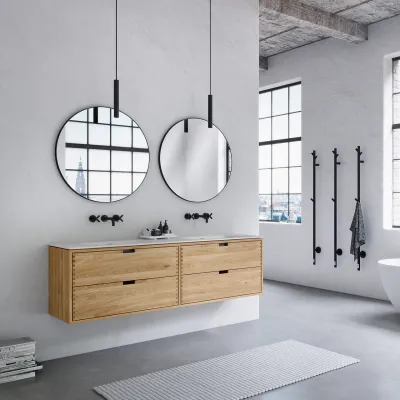 CPH Tapwork Soho 180D - Snickerimöbler i naturek inkl. Mattvit SolidTec diskho