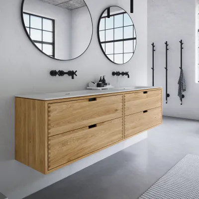 CPH Tapwork Soho 180D - Snickerimöbler i naturek inkl. Mattvit SolidTec diskho