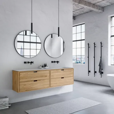 CPH Tapwork Soft 180D - Snickerimöbler i natur ek inkl. Mathvid SolidTec handfat