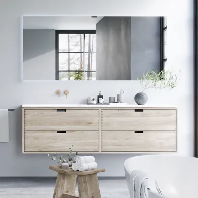 CPH Tapwork Soft 180L - Snickerimöbler i naturek inkl. Mattvit SolidTec diskho