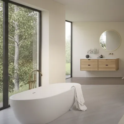 CPH Tapwork Soho 180R - Snickerimöbler i naturek inkl. Mattvit SolidTec diskho