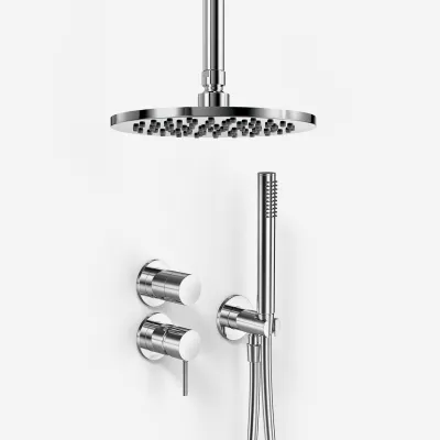 Semplice SBR901 S08 - Duschset Ø20 cm, Tak, Krom