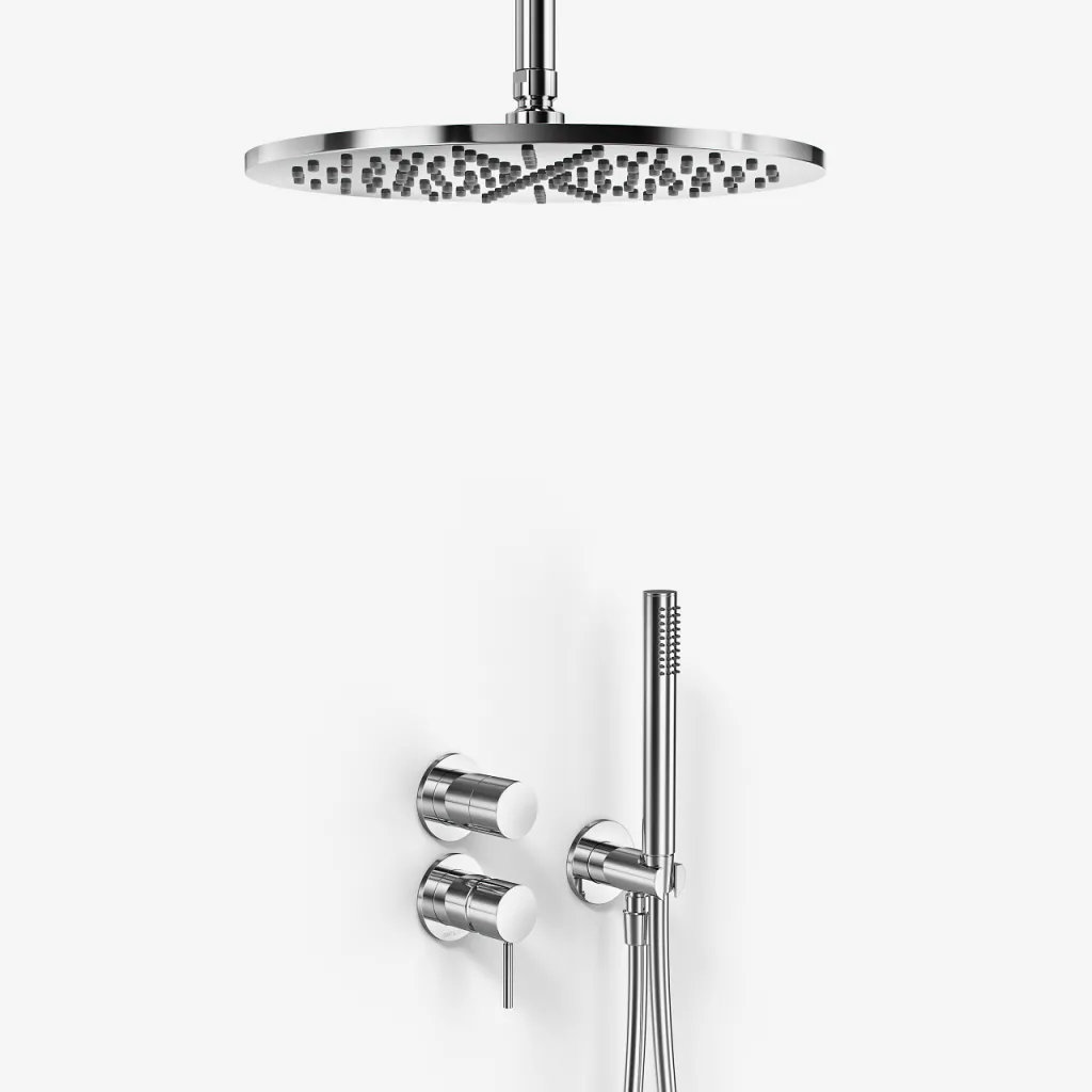 Semplice SBR901 S10 - Duschset Ø30 cm, Tak, Krom 