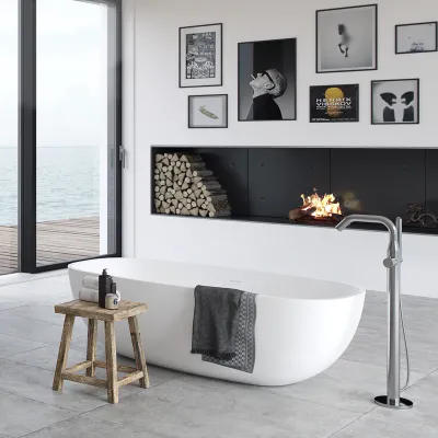 New Deep 180 - Badkar 180x85, Massiv Matt vit SolidTec®