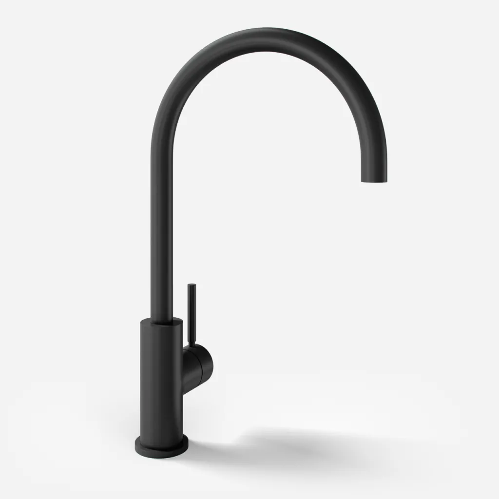 Semplice SKV101 - Köksblandare, Ø22-Pip, Mattsvart