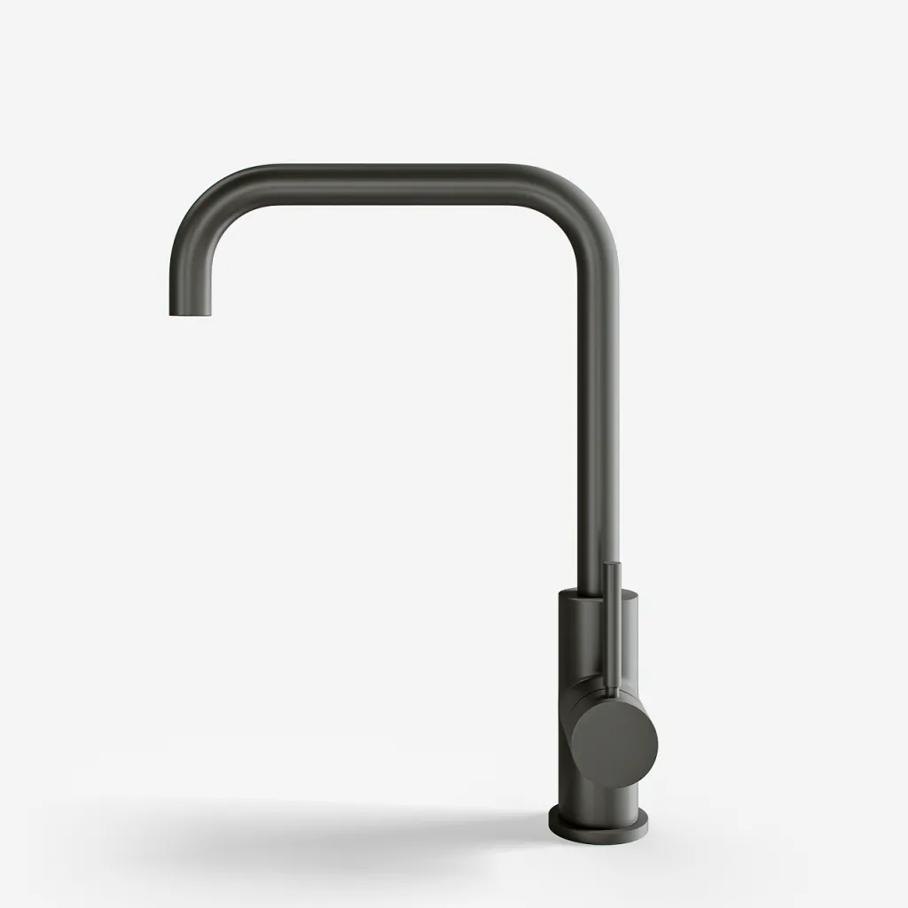 Semplice SKV102 - Köksblandare., U-pip, PVD Matt Gun Metal