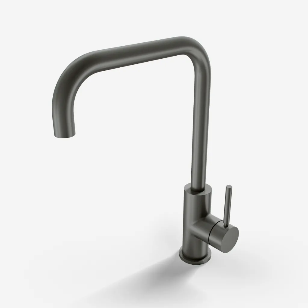 Semplice SKV102 - Köksblandare., U-pip, PVD Matt Gun Metal