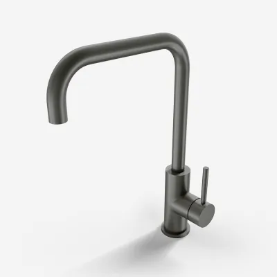 Semplice SKV102 - Köksblandare., U-pip, PVD Matt Gun Metal