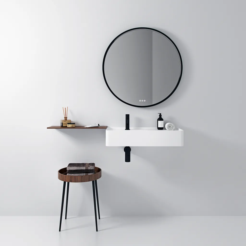 Coco 7L - Tvättställ 70x35 cm, Matt Vit SolidTec®