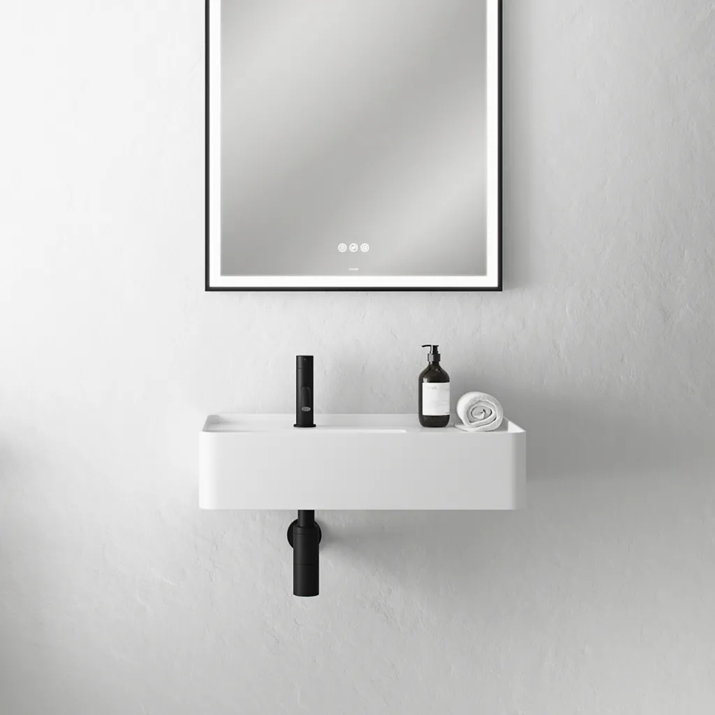 Coco 6L - Tvättställ 60x35 cm, Matt Vit SolidTec®
