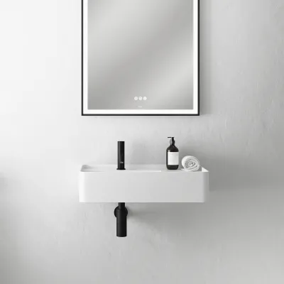 Coco 6L - Tvättställ 60x35 cm, Matt Vit SolidTec®