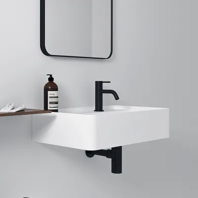 Coco 6R - Tvättställ 60x35 cm, Matt Vit SolidTec®