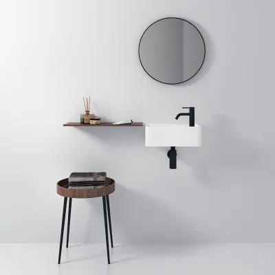 Coco 3L - Tvättställ 40x20 cm, Matt Vit SolidTec®