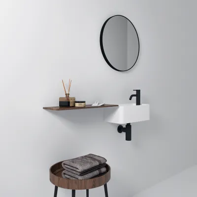 Coco 3L - Tvättställ 40x20 cm, Matt Vit SolidTec®