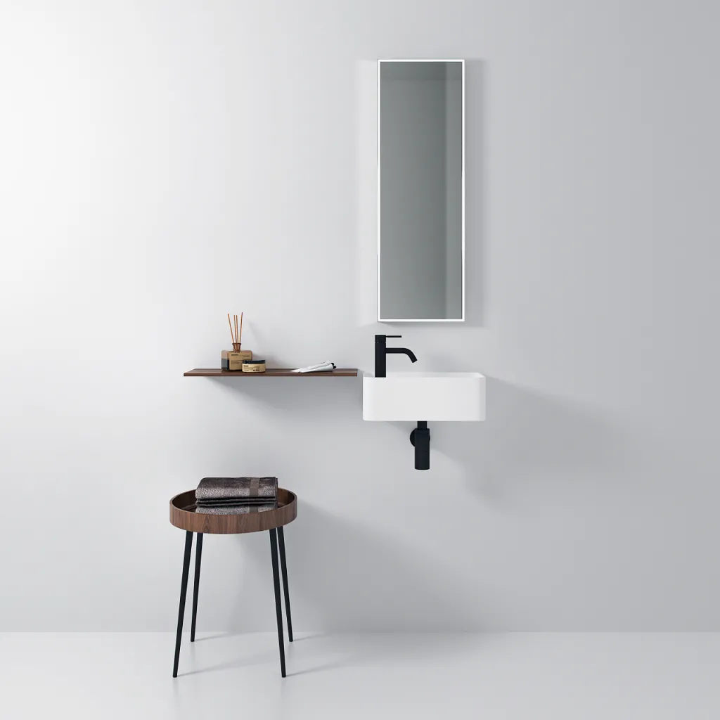Coco 3R -  Tvättställ 40x20 cm, Matt Vit SolidTec®