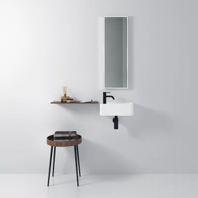 Coco 3R -  Tvättställ 40x20 cm, Matt Vit SolidTec®