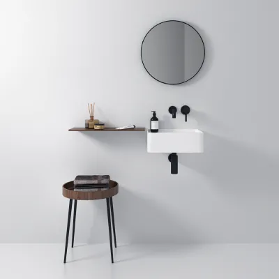 Coco 40 - Tvättställ 40x30 cm, Matt Vit SolidTec®